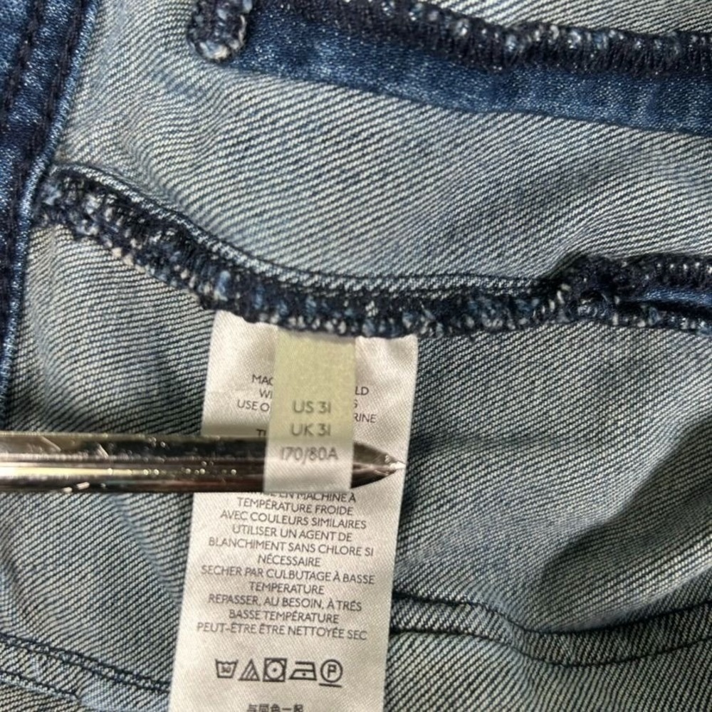 Anthropologie Pilcro Trouser Bootcut Jeans Womens 31 Medium Blue Wash Denim - Picture 7 of 13